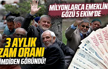 Eylül ayı enflasyon tahmini ve emeklinin 3 aylık zam oranı belli oluyor