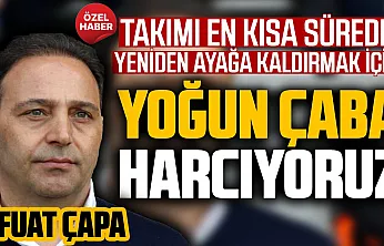 Fuat Çapa'dan sakatlık iddialarına yanıt ve Amedspor maçı açıklaması