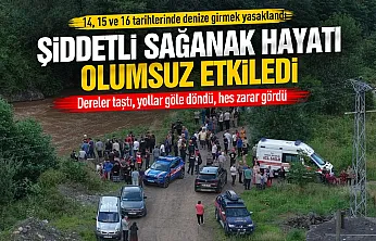 Denize girmek yasaklandı