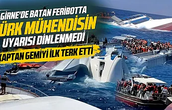 Girne'de batan feribotta ihmaller zinciri