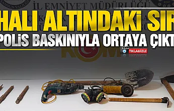 Halı Altındaki Gizli Geçit Kaçak Kazıya Çıktı