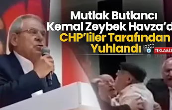 Havza'da CHP'lilerden Kemal Zeybek'e Protesto