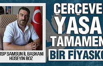 Hüseyin Boz, 'Yasa'nın altından pis kokular geliyor'