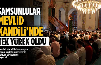 İlkadım Büyük Cami'de Mevlid kandili dualarla idrak edildi