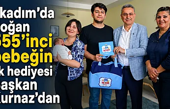 İlkadım'da 555'inci bebeğe hediye