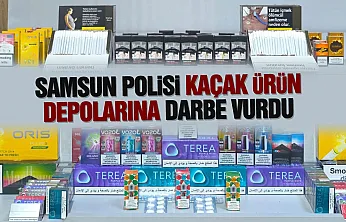 İlkadım'da kaçak ürün operasyonunda 3 kişi gözaltına alındı