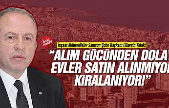 İMO Samsun Şube Başkanı Hüseyin Talak'tan Kritik Uyarı
