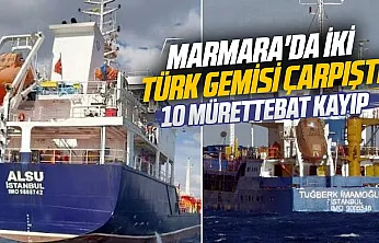 İstanbul'da iki gemi çarpıştı:10 mürettebat kayıp
