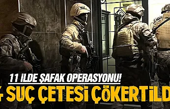 İstanbul Merkezli 11 İlde Büyük Mafya Operasyonu