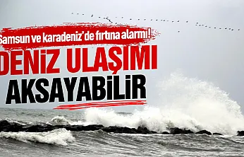 Karadeniz'de fırtına bekleniyor