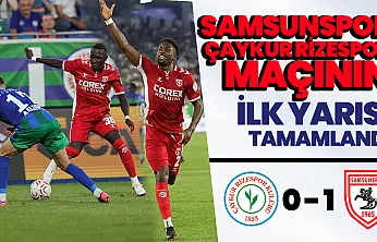 Karadeniz derbisinde ilk yarı Samsunspor'un üstünlüğüyle tamamlandı