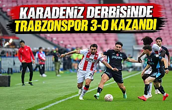 Karadeniz Derbisinde Trabzonspor 3-0 kazandı