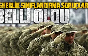Kasım, Aralık ve Ocak celbi askerlik sınıflandırma sonuçları açıklandı