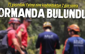 Kaybolduktan 2 gün sonra sağ bulundu