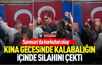 Kına gecesinde silahlı kutlama