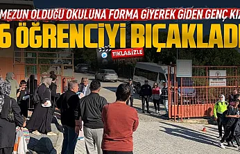Kız öğrenci eski okulunu basarak 6 kişiyi bıçakladı