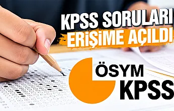 KPSS'de soru kitapçığı ve cevap anahtarı erişime açıldı