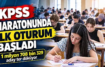 KPSS maratonunda ilk oturum başladı