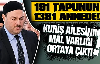 Kuriş ailesinin dudak uçuklatan mal varlığı: 191 tapu ortaya çıktı