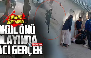 Manisa'da okul önünde silahlı saldırı: 2 öğrenci yaralandı