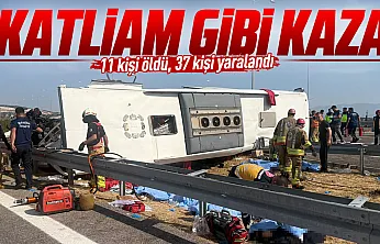 Manisa'da yolcu otobüsü ile tır çarpıştı: 11 ölü, 37 yaralı