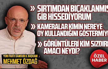 Mehmet Özdağ'dan kamera açıklaması