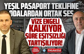 Meslek odalarından 'yeşil pasaport' teklifine değerlendirme, 'Süre eşitsizliği giderilmeli'