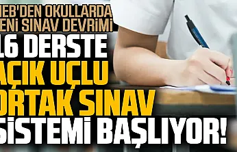 Milli Eğitim Bakanlığı'ndan ortaokul ve liselerde yeni dönem: 'Ortak Yazılı Sınav Sistemi' 26 Ekim'de başlıyor