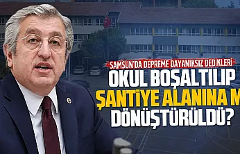 Murat Çan, 'Depreme Dayanıksız dedikleri okulu şantiye alanına çevirmişler'