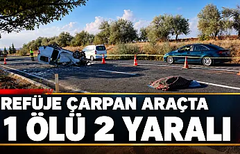 Nevşehir'de refüje çarpan araç takla attı 1 ölü 2 yaralı