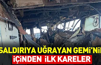 Novorossiysk Açıklarında Vurulan Nadezhda Gemisinin İçinden İlk Görüntüler