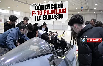 Öğrenciler 5'inci Ana Jet Üssü'nde havacılarla buluştu