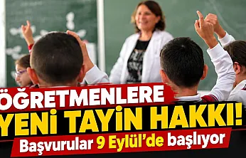 Öğretmenlere yeni tayin hakkı