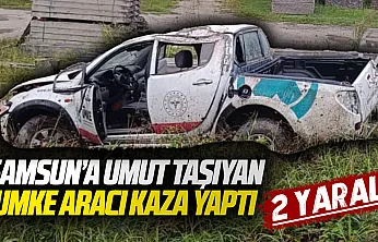 Organ taşıyan UMKE aracı kaza yaptı: 1'i ağır 2 yaralı