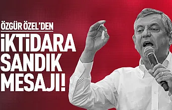Özgür Özel'den erken seçim mesajı