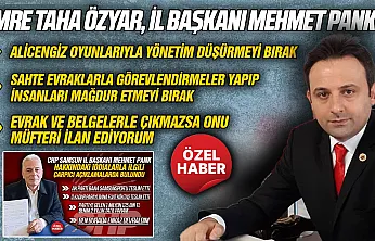 Özyar il Başkanı Pank'a 'Pespaye yalanlarla kamuoyunu meşgul etme' dedi.