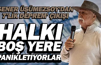 Prof. Dr. Şener Üşümezsoy'dan Marmara Açıklaması: Büyükçekmece ile Yeşilköy Arasında Fay Yok