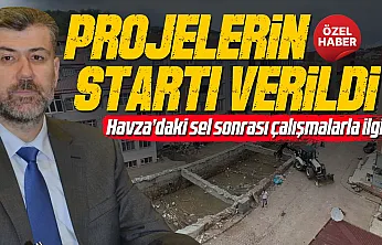 Recep Kemal Certel, 'Havza'da sel önlemleri sürüyor'