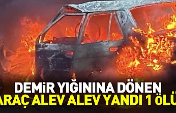 Refakatçi yolunda feci kaza, 1 ölü, 1 ağır yaralı