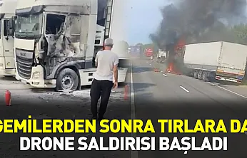 Rusya-Belarus sınırında dron saldırısı: Tır şoförleri dehşeti yaşadı