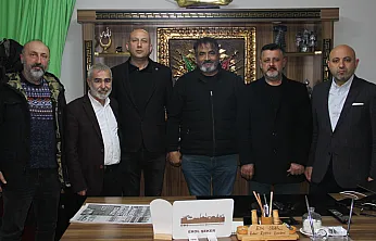 Salıpazarı Oda başkanlarından Gazeteci Şeker'e ziyaret