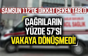 Samsun 112'ye 8 ayda 937 bin çağrı: Yarısından fazlası asılsız çıktı