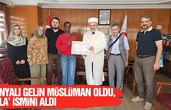 Samsun'a gelin olan Kenyalı 'Kosgei' Müslüman oldu