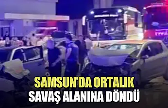 Samsun Atakum'da zincirleme kaza