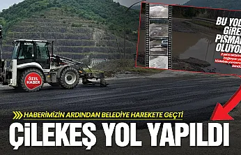 Samsun Ayvacık'ta çileye dönen o yol yapıldı