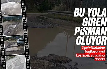 Samsun Ayvacık'ta yol çilesi