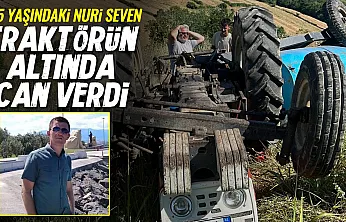 Samsun Bafra'da feci kaza: Tarlada traktörün altında kaldı