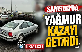 Samsun Canik'te trafik kazası