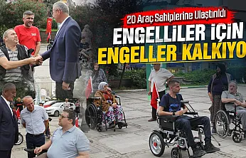 Samsun Çarşamba'da 20 engelli aracı sahiplerine teslim edildi
