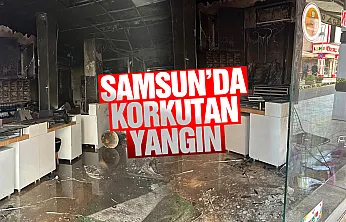 Samsun Çarşamba'da çıkan yangın korkuttu